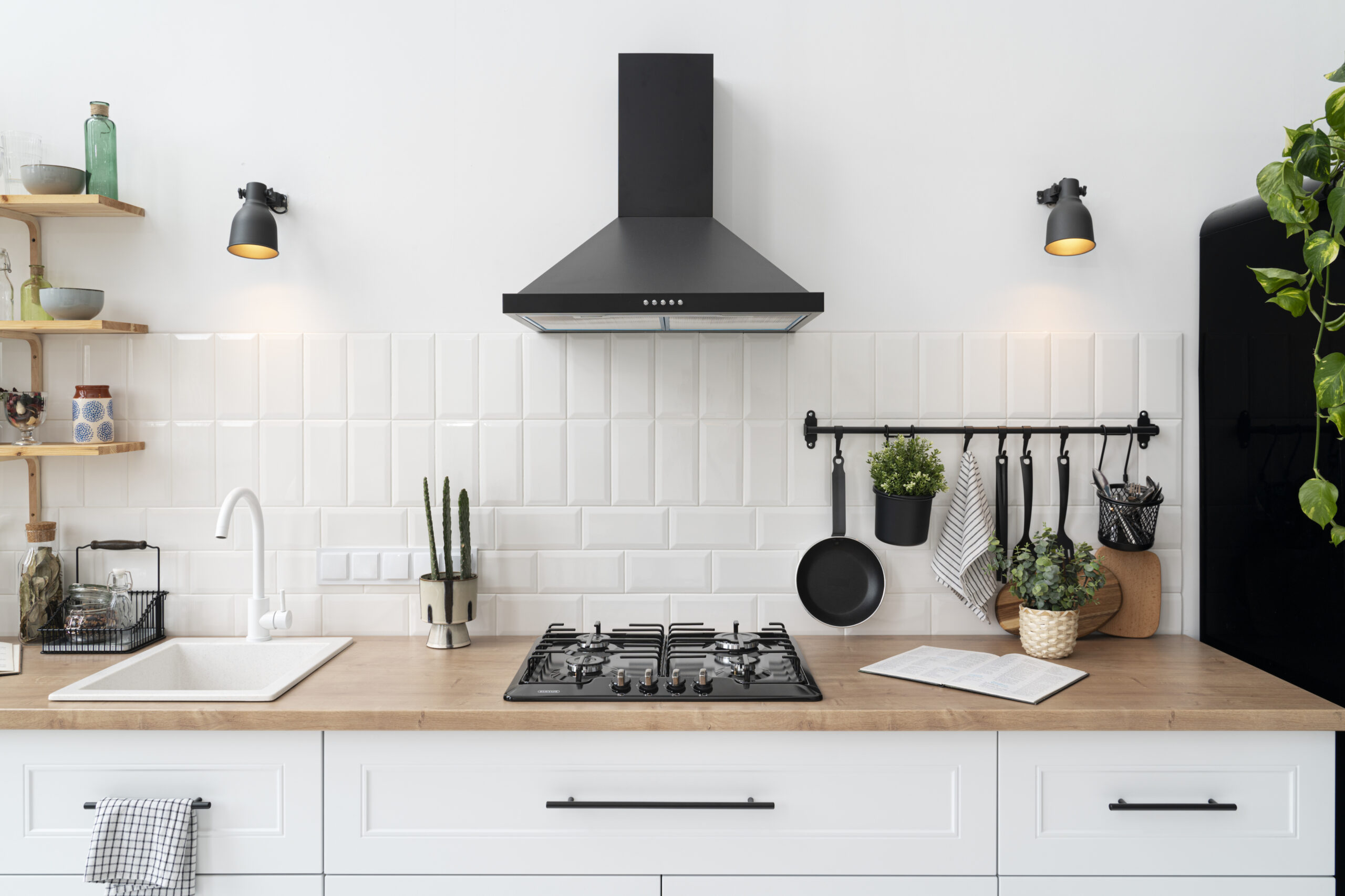 Contemporary kitchen with island